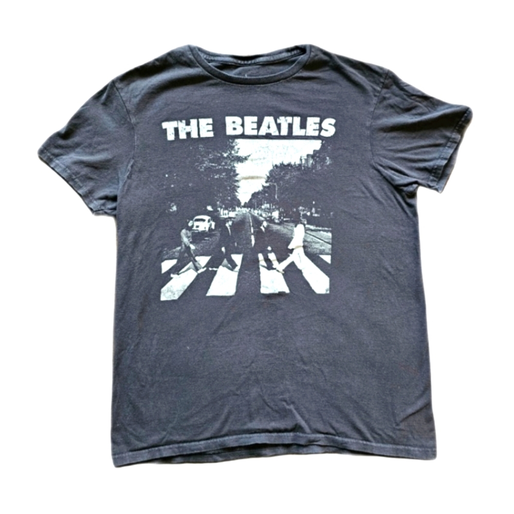 Mens Beatles Abby Road short sleeved T-shirt Size M Black